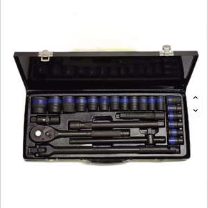 24-Piece High Quality 1/2 Driver Universal Joint Ferramentas Impact Sockets Black Treatment Flex Handle Vehicle <b>Tools</b> SCK24 Dura - Product Image 1