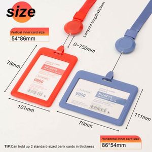 Custom Logo Holder ID Card Name Tag with <b>Polyester</b> <b>Lanyard</b> Silk Screen Horizontal Vertical Business Work Card - Product Image 6