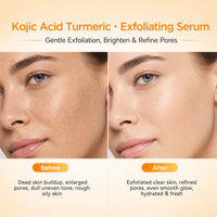 Sérum Anti-Âge Liquide Original Hydratant en Gros à l'Extrait de Curcuma, Acide Kojique, Vitamine C et Acide Hyaluronique