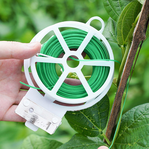 Gardening Cable Ties 20 30 50 100 Type Green Plastic Rust Resistant Binding Rope For Vine Branch Bundling Home Garden Use - Product Image 1