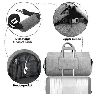 2023 nouveau sac de sport en <span class=keywords><strong>cuir</strong></span> personnalisé à la mode pour hommes voyage d'affaires week-end avec <span class=keywords><strong>pochette</strong></span> à chaussures nuit grand - Product Image 3