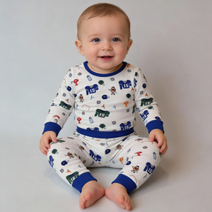 Kleine Kleine Klasse Op Maat Gemaakte Babykleding 2-delige Sets Bamboe Pyjama's Kleding Kinderkleding Fabrikanten ODM OEM Leveranciers - Product Image 3