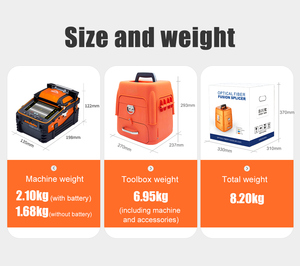 AI-9 <b>Machine</b> Optical Fiber <b>Splicing</b> Core Alignment Fiber Splicer for FTTX Network Construction - Product Image 5