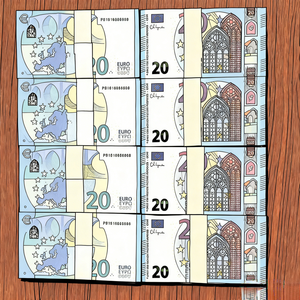 100 Pièces de Faux Billets Euro pour Enfants, Idéales pour Jeux, Films, Musique, Vidéos et Fêtes d'Anniversaire - Product Image 1