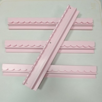 Support magnétique coloré en bois massif pour Mahjong, 20 pouces, avec barre de poussée, plateau à double rail rainuré et support à bord ondulé pour tuiles de Mahjong