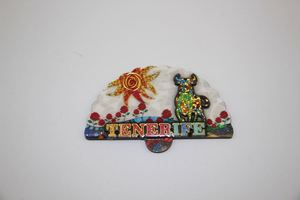 Imán de MDF Más Vendido con Diseño Único de Búho, Caballito de Mar, Mariposas y Lagartos, Imanes Personalizados para Refrigerador en 3D, Forma de Abanico y Rectángulo - Product Image 4