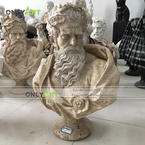 장식 전체 손으로 로마 스타일 남자 대리석 동상 - Product Image 1