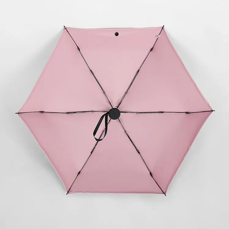 Großhandel Custom Mini Umbrella Manuelle Kapsel UV-Schutz Lady Small 5 Falt schirm Sonne und Regen