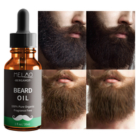 Sérum Huile de Croissance Barbe Personnalisable avec Logo, Formule Nourrissante à l'Huile de Pépins de Raisin pour une Absorption Rapide, Soutien Fiable pour la Croissance des Poils Faciaux, Stock Fiable