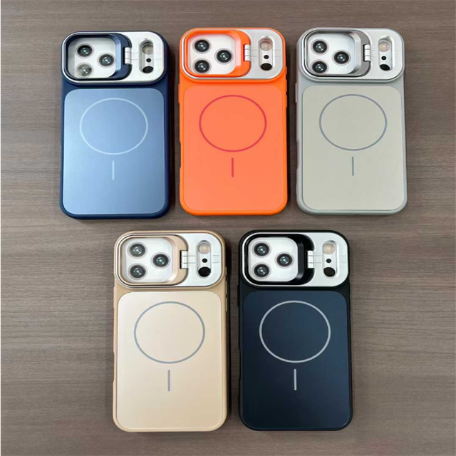 For iPhone 17 Pro Max 17 Air Camera Kickstand Back Cover for iPhone 11 12 13 14 15 16 17 Magnetic Phone case with Bracket