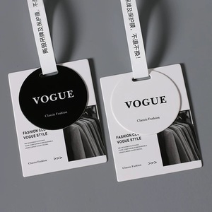 Barato diseño personalizado impresión nombre Logo papel prenda etiquetas colgantes ropa etiquetas colgantes para niños - Product Image 6