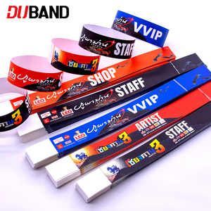 สายรัดข้อมือสังเคราะห์กันน้ำพิมพ์ลายตามสั่ง สำหรับ<span class=keywords><strong>บัตร</strong></span>สวนน้ำและการจัดการการเข้าออก - Product Image 4