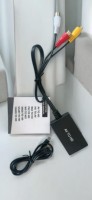 Soporte 1080P PAL/NTSC RCA AV a HDMIAdapter Compuesto a HDMIConverter Compatible con WII U/PS One PS2/3 STB Xbox VHS