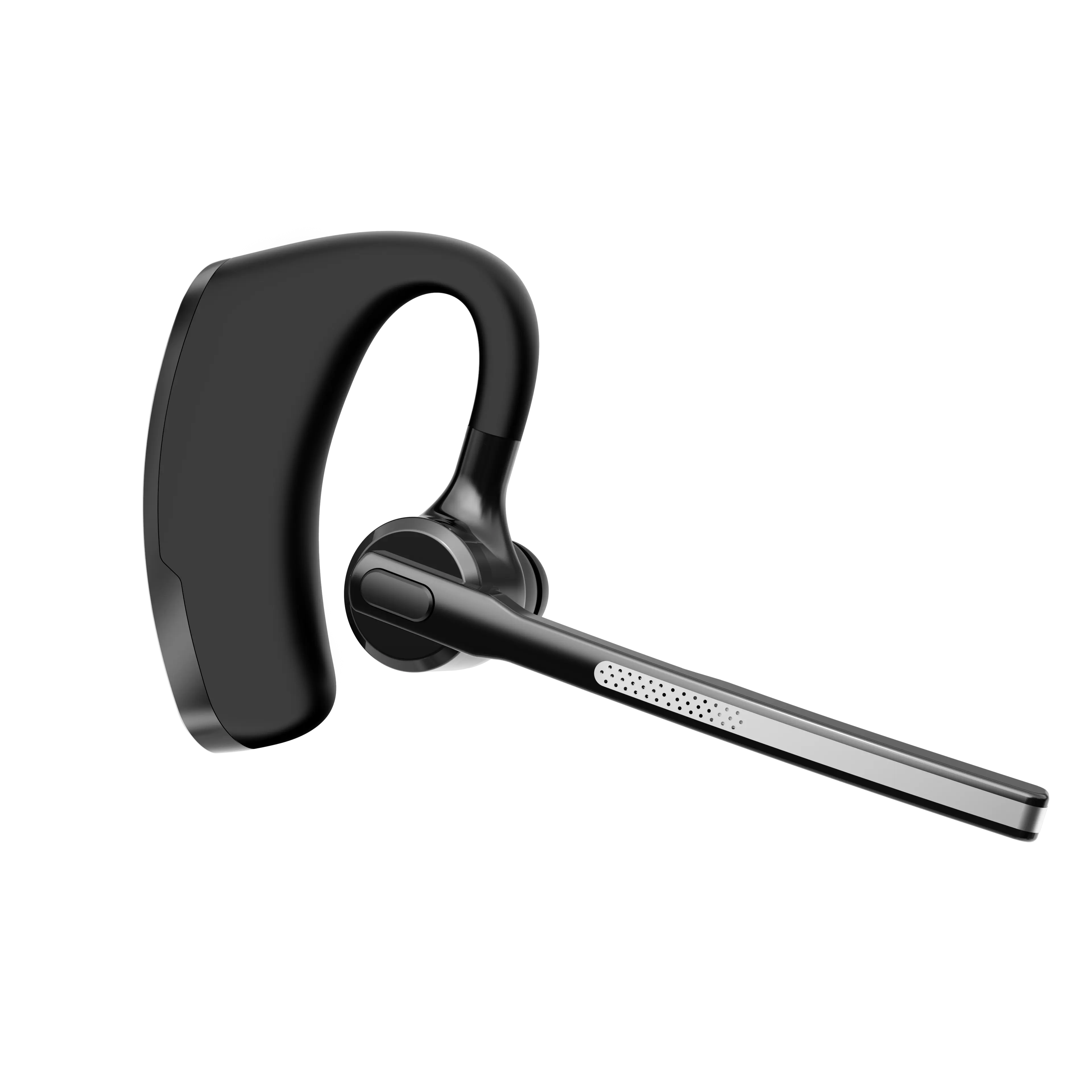 Wireless Headset, Dual-Mic Wireless Earphones Noise Cancelling Earpiece, Hands-Free Earphone Compatible with iPhone and Android