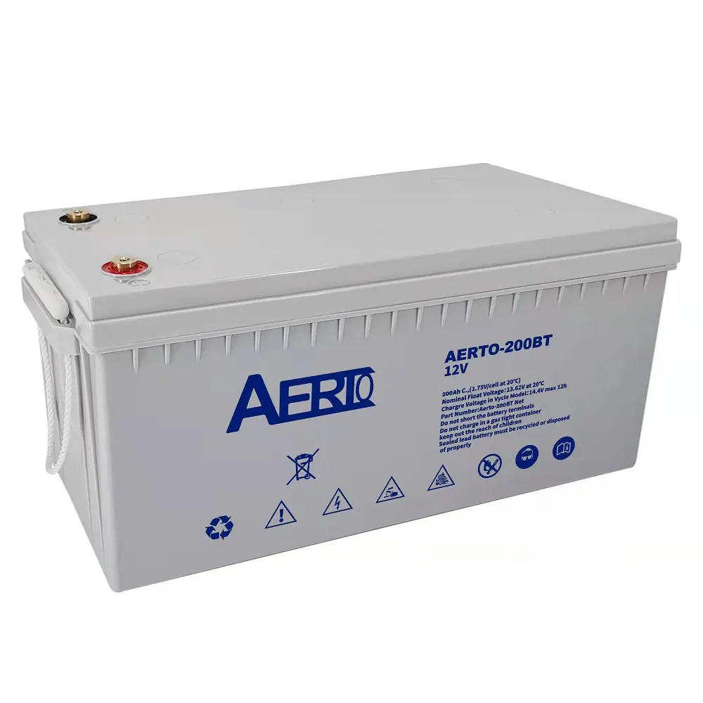 Made In China 200ah 12v Deep Cycle Storage Battery For Solar Systems With Good Quality