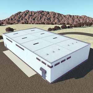 Almacén Modular Expandible de Estructura de Acero Ligero Moderno - Product Image 1