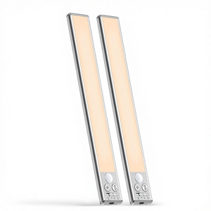 Luci per Armadio in Alluminio e Plastica dal Design Moderno da 10,2 Pollici - Ricaricabili, 84 LED, 3 Colori/5 Livelli di Luminosità, 4 Modalità con Sensore di Movimento - Product Image 1