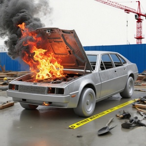 Simulador de entrenamiento de fuego de vehículo realista para equipo de extinción de incendios Accesorios Cubiertas Coche Vehículos eléctricos híbridos Fuego vivo - Product Image 3