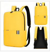Sac à dos d'ordinateur portable unisexe léger et simple en tissu Oxford pour l'école, personnalisable avec logo, style minimaliste, vente en gros