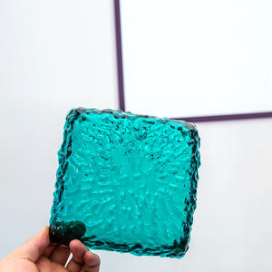 Ciotola di frutta quadrata creativa moderna in vetro per soggiorno/decorazione - Product Image 3