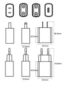 Certification GS CE RoHS Chargeur USB 5V 2A Norme Européenne Chargeur de Téléphone Intelligent