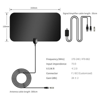 Hdtv Indoor Panel Digitale Antnna 4K Gratis Televisie Antenne Ontvangen Digitale Signalen Hd Tv Antenne Met Versterker