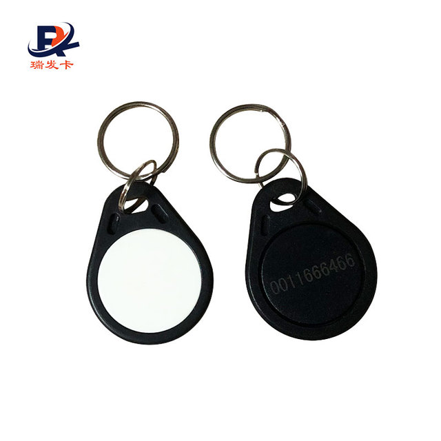 13.56Mhz 7 Byte UID RFID NFC Key Fob With Engranved Serial Number Tag