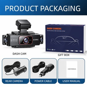 Exclusivo Grabador de Video para Auto DVR 4K UHD de 4 Canales, Grabación en Bucle de 3 Canales, WDR, WiFi, Cámara Delantera, Trasera e Interior, Súper - Product Image 3