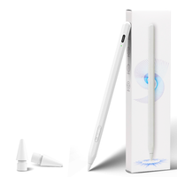 Stylet capacitif universel actif pour tablettes iOS et Android, double système, attraction magnétique, charge rapide, compatible plastique