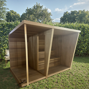 Offerta Speciale <span class=keywords><strong>Sauna</strong></span> a Vapore Elettrica da Esterno in Cedro Rosso con Doccia e Stufa a Legna per Appartamento, Vasche Idromassaggio e Stanze <span class=keywords><strong>Sauna</strong></span> in Legno Massiccio - Product Image 4