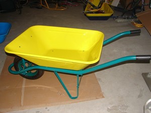 Heavy Duty 60L <span class=keywords><strong>Carretilla</strong></span> WB6401 Carga 150Kg Construcción sólida para construcción de jardines y uso doméstico - Product Image 6