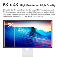 Moniteur Kuycon G27P 4k pouces 27 pouces 5120*2880 5k 60hz moniteur incurvé 27 pouces LED panneau d'affichage HD moniteurs LCD écran d'ordinateur