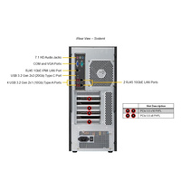 Supermicro AS-531AW-TC H13 Mid-Tower Workstation AMD Threadripper PRO 7000WX Hingga 96 Core
