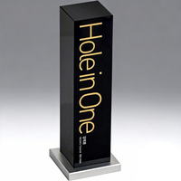Trophée de golf personnalisé en cristal, design noble et créatif, logo personnalisé, récompense pour les réalisations, coopération