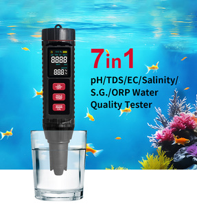 2026 Neuester Multifunktions-7-in-1-Wassertester (pH/TDS/EC/TEMP/Salzgehalt/ORP/<span class=keywords><strong>S</strong></span>.G.) mit LCD-Hintergrundbeleuchtung, OEM-, OBM- und ODM-Unterstützung - Product Image 2