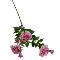 Fleur artificielle en soie de type européen Hibiscus FRH-286 pour la décoration de mariage, les arrangements de chemin d'accès et la décoration d'ambiance de salle de séjour