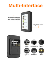 POS Auto Pago NFC Unattend Lector de tarjetas Android Ticket Cashless Carwash Kiosk Terminal CM30