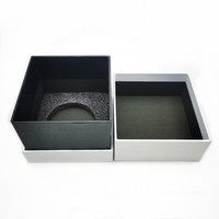 Boîte cadeau de luxe rectangulaire personnalisée en carton rigide blanc pour bougies, finition mate avec revêtement UV