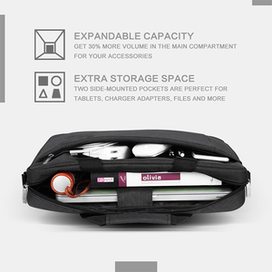 Bolso de Negocios Clásico para Hombre, Expandible, Resistente al Agua, de Gran Capacidad, para Portátil, Bsci - Product Image 3