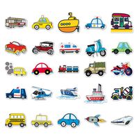 Autocollants de logo découpés à la forme, durables, imperméables, adhésifs, impression personnalisée, prêts à expédier, pour voitures, bus, avions, véhicules, 50 pièces par sac