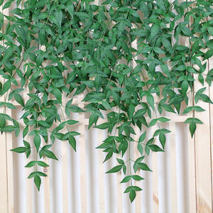 Al por mayor: Hojas de <span class=keywords><strong>Nandina</strong></span> de simulación, Hojas artificiales, Hoja de arce, Rama ornamental para jardín, Flor de otoño de simulación, Alta simulación - Product Image 6