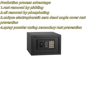 <span class=keywords><strong>Coffre</strong></span>-fort numérique électronique pour hôtel Migu Modèle 2031X-1 en acier laminé à froid noir dépoli 310x200x200mm Porte de <span class=keywords><strong>2</strong></span>,5 mm d'épaisseur - Product Image 4