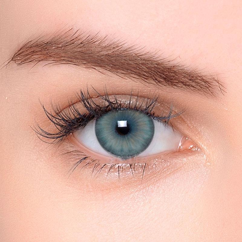 Цветные контактные линзы Tiramisu kanami blue KNM1, контактные линзы, контакты для глаз, косметические линзы, размер 14,5 мм