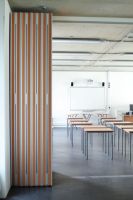 Cloison pliable mobile insonorisée et amovible pour bureaux commerciaux, salles de sport, écoles et restaurants