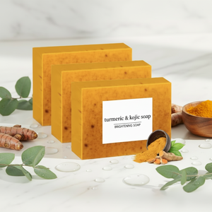 Vegan Turmeric Lemon Face and Body Bar <strong>Soap</strong> <strong>Base</strong> Kojic Acid <strong>Soap</strong> - Product Image 1