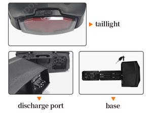 Porte-bagages arrière personnalisé pour vélo électrique <span class=keywords><strong>36V</strong></span> avec <span class=keywords><strong>batterie</strong></span> lithium-ion rechargeable 48V <span class=keywords><strong>10AH</strong></span>-20AH et <span class=keywords><strong>chargeur</strong></span> 2A pour vélos électriques 1000W - Product Image 4