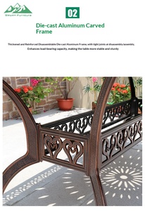 <span class=keywords><strong>Set</strong></span> di Mobili <span class=keywords><strong>da</strong></span> <span class=keywords><strong>Giardino</strong></span> Elegante Wayon in Alluminio Leggero con <span class=keywords><strong>Tavolo</strong></span> <span class=keywords><strong>da</strong></span> Pranzo e 4 <span class=keywords><strong>Sedie</strong></span> Abbinate Resistenti alle Intemperie per Ospedali - Product Image 2
