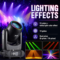 Luz Móvil LED de 200W con Doble Prisma DMX512, Efecto Arcoíris RGB, Luces para DJ, Discotecas, Fiestas, Venta al Por Mayor de Fábrica