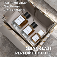 Buse à vis à main en stock de 100ml Colonne romaine Bouteille de parfum Pompe Pulvérisateur Sérigraphie Emballage Sous-embouteillage Diffuseur