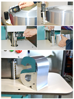 Machine de pliage automatique d'aluminium pour la fabrication de signalétique 3D et de lettres en relief